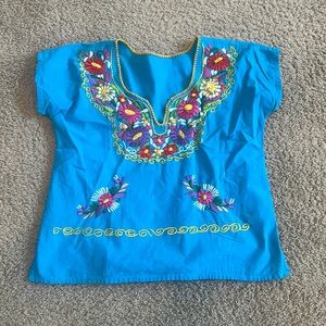 Authentic Mexican Embroidered Blouse